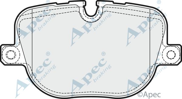 APEC BRAKING Piduriklotsi komplekt,ketaspidur PAD1729